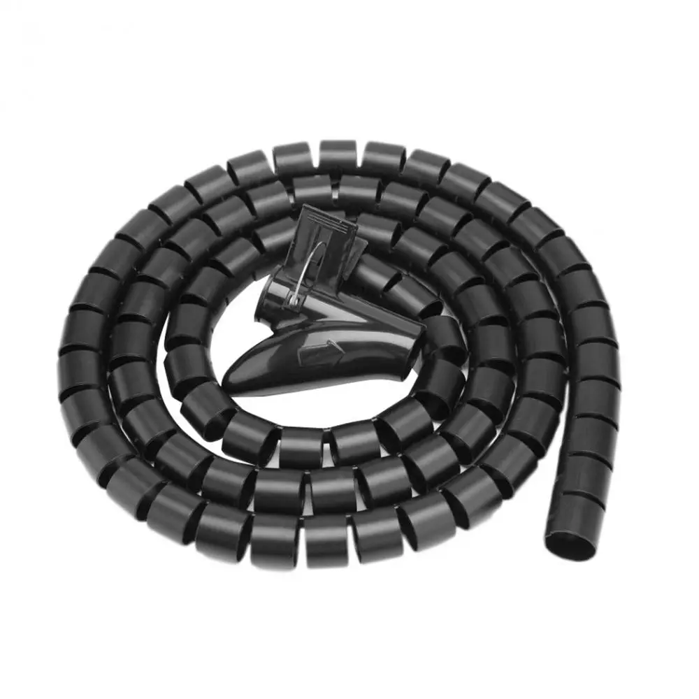 2m 3 Meters 5m Spiral Cable Winder Tube Management Cord Protector Storage Pipe Cable Organizer