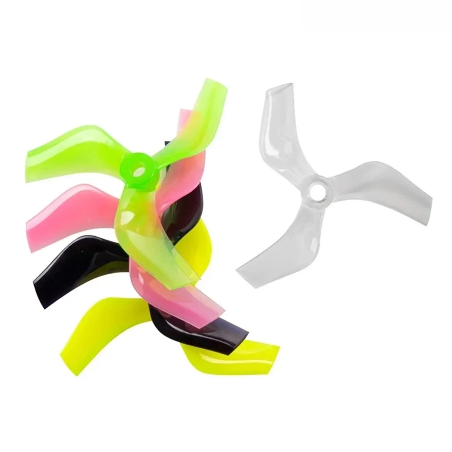 2 пары 3-лопастных канальных реквизитов Gemfan D75S для ПК — отверстие 75 мм (3 дюйма, 1,5 мм/M5 для FPV Cinewhoop