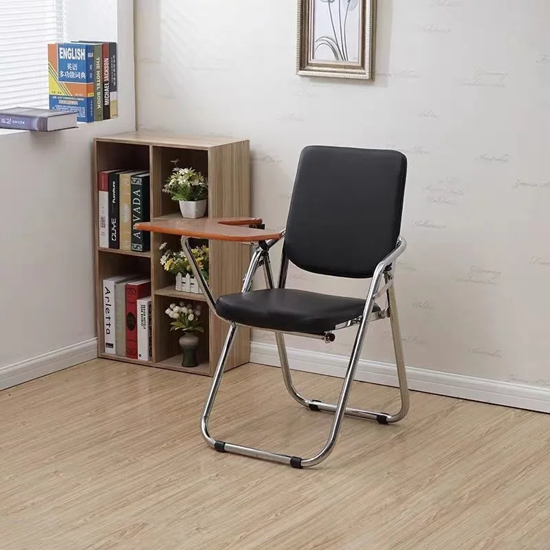 Writing board integrated folding chair, staff office chair, staff meeting chair