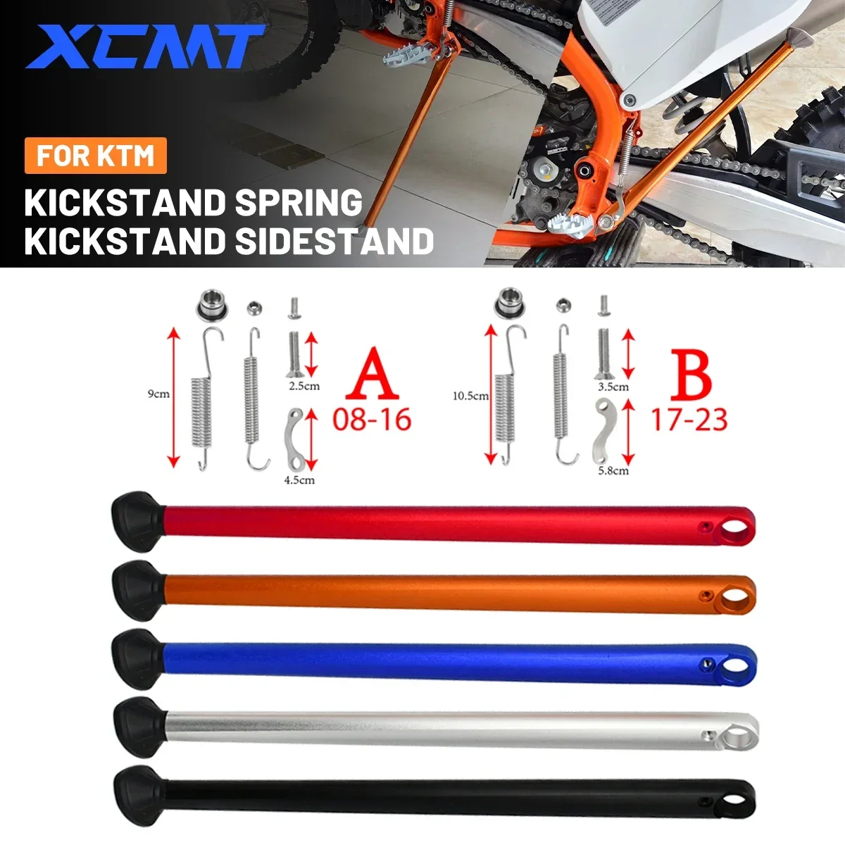 

Боковая подставка для мотоцикла KTM 125 250 350 400 450 500 EXC EXCF XC XCW XCF XCFW TPI SIX DAYS 2008-2023 Husqvarna GasGas