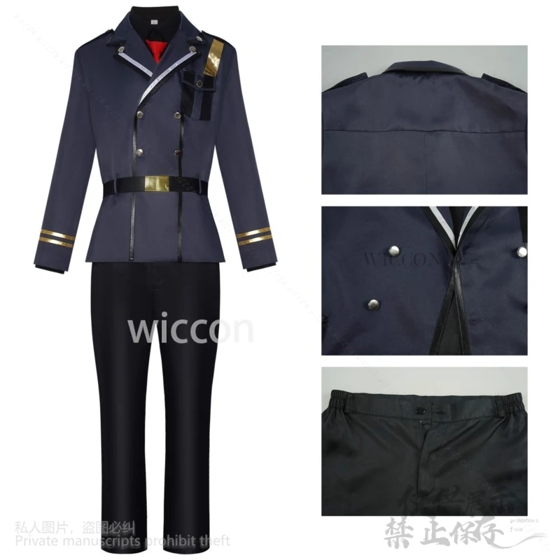 أنيمي 86 ثمانية وثمانون تأثيري Shinei Nouzen زي وسيم الشرير فرسان الجندي DK موحدة معطف حزام التعادل الباروكات مجموعة مخصصة