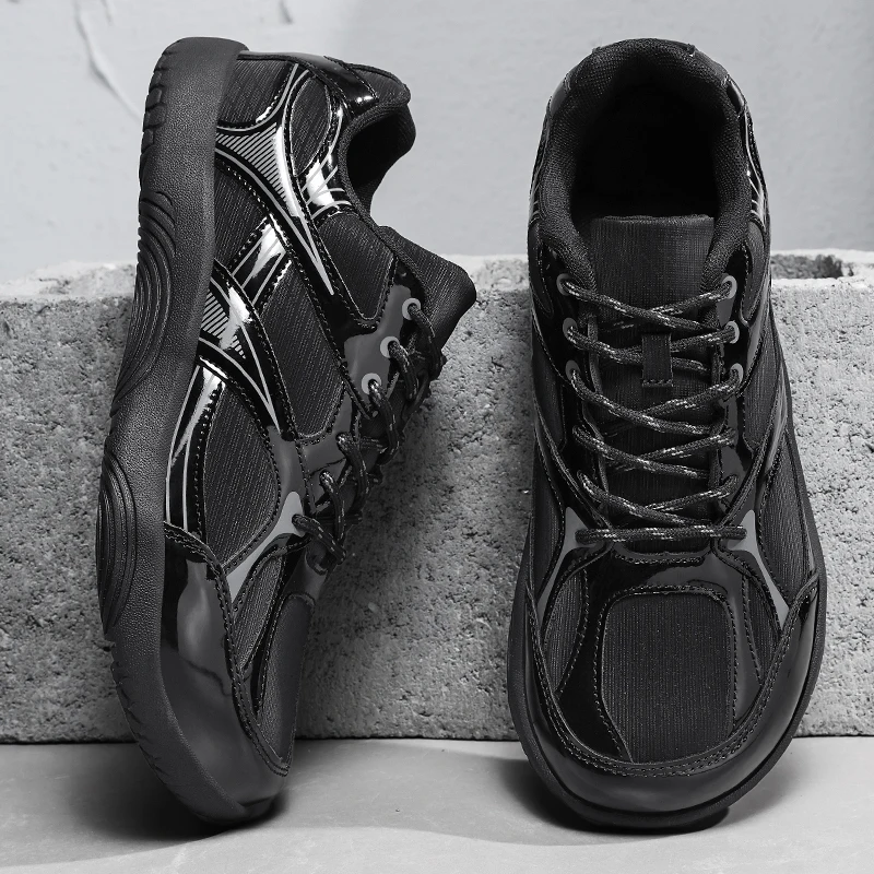 

Кроссовки с массивной подошвой и широким носком в стиле barefoot, черно-белые, модные повседневные кроссовки для уличной моды и активного отдыха