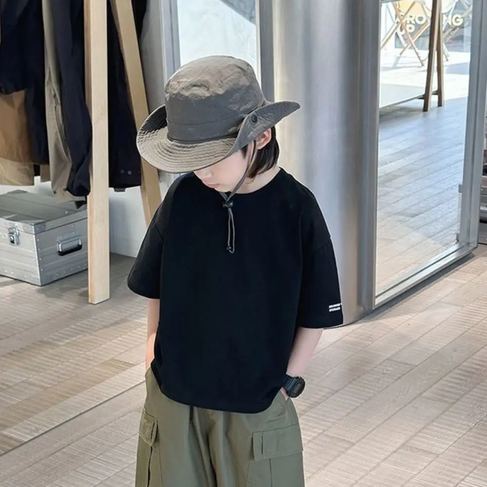 

Быстросохнущая кемпинговая шапка с защитой от ветра, регулируемой завязкой, детская солнцезащитная шапка, дышащая, приятная для кожи, для активного отдыха