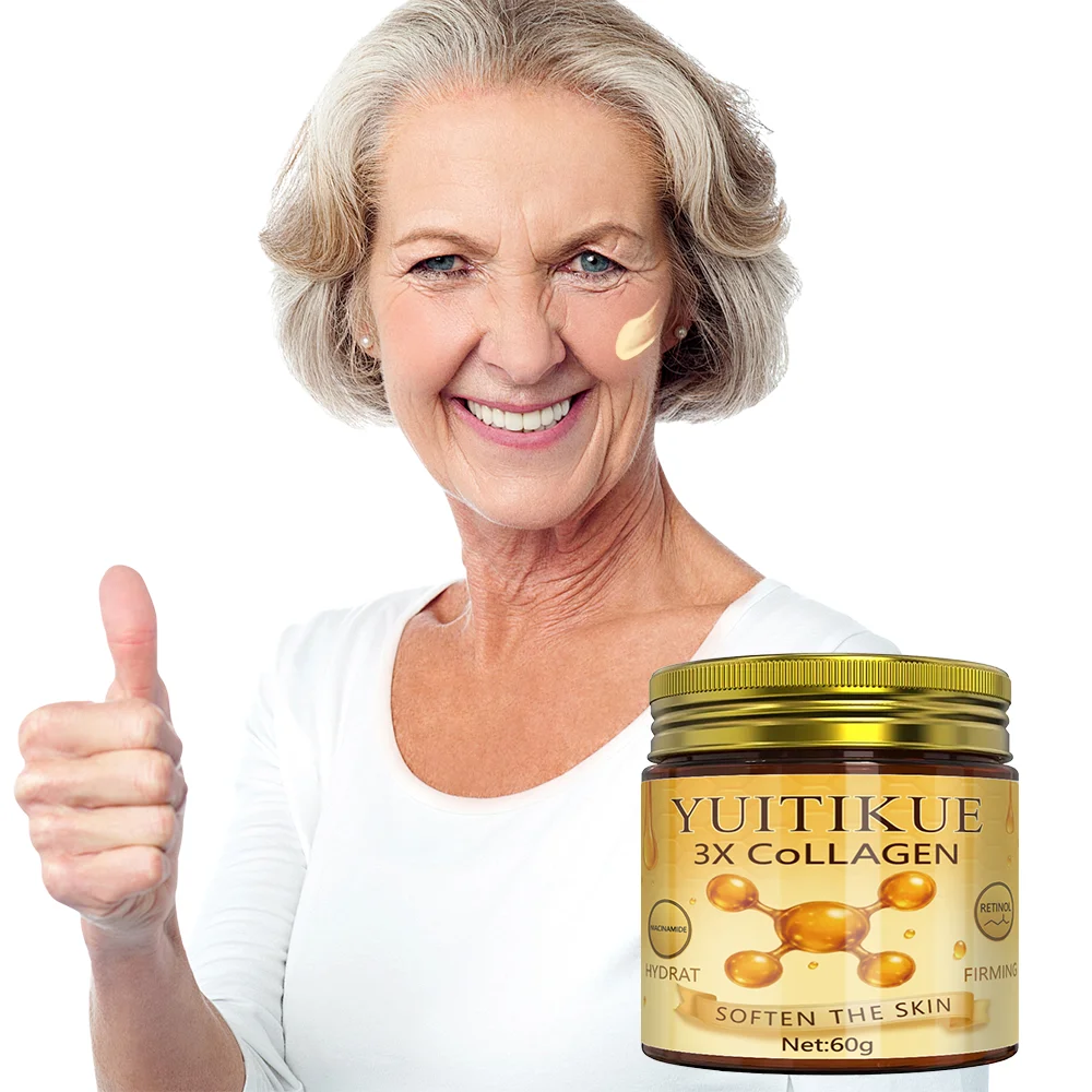 3X كريم وجه كولاجين وعسل مضاد للشيخوخة - مرطب ريتينول للرفع والتجاعيد والترطيب - كريم نهاري/ليلي 60 جرام