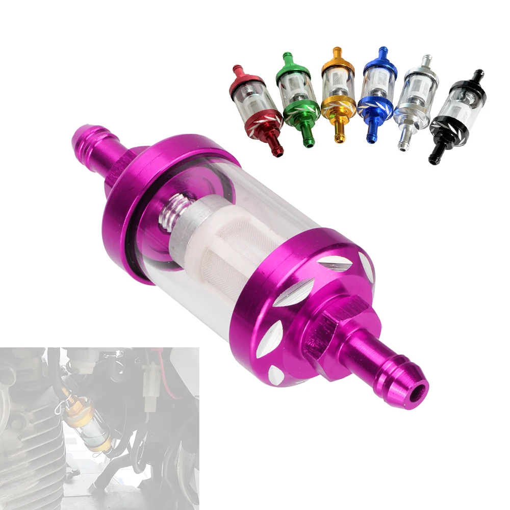 

Universal 8mm Inline Gas Fuel Filter Reusable Washable Fit For ATV Kawasaki KTM Yamaha Honda CRF 250R 450R 250X 450X 250RX 450RX