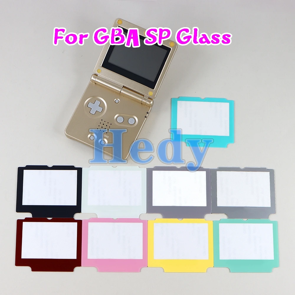 交換用ガラススクリーン,保護パネルカバー,GBA spプロテクター用修理部品,1個