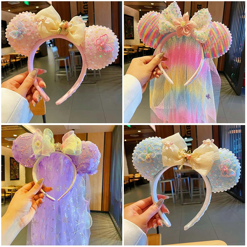 

1pc Disney Headband Sweet Dopamine Color Y2k Girl Boutique Hair Hoops Birthday Party Holiday Event Perfect Gift Hair Accessories