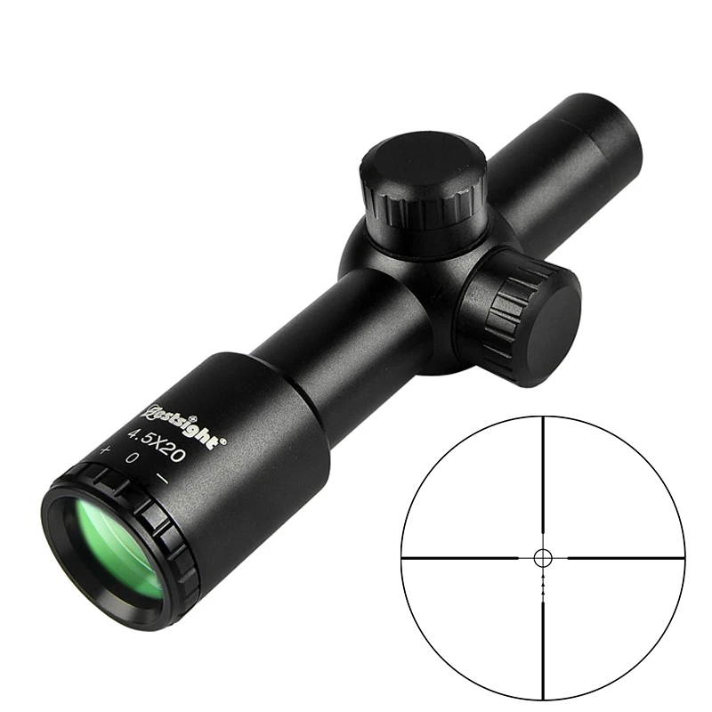 4.5x20 Compact Scope Hunting Rifle Scope Optical Sight Riflescope Airsoft Air Gun Hunting Scopes