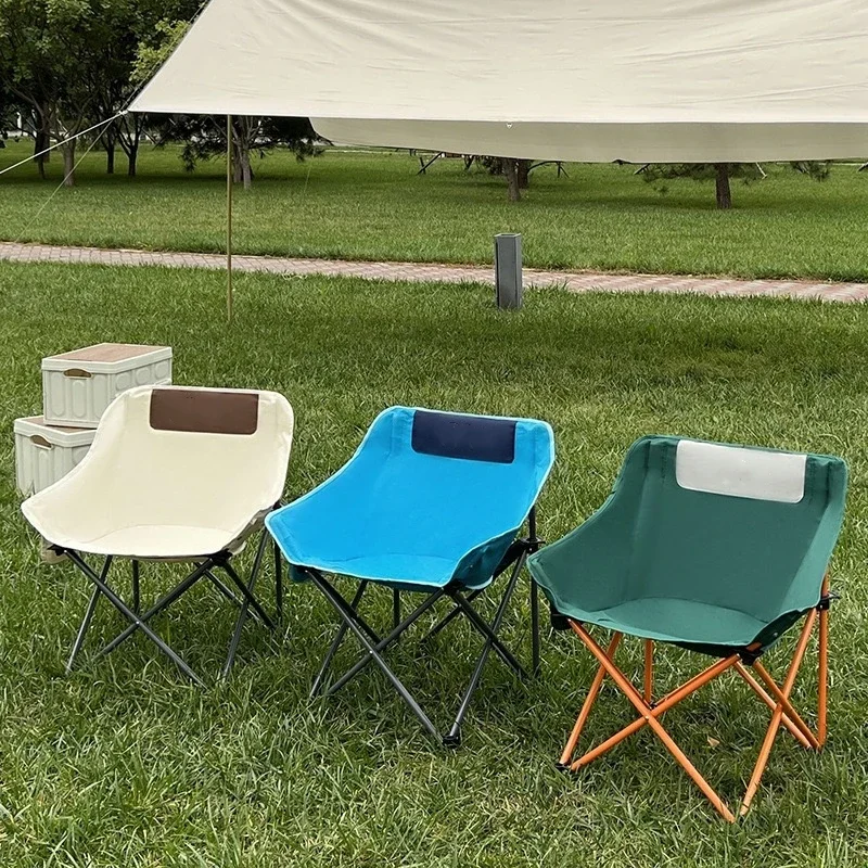 

Hot Selling Outdoor Moon Chair, Available in Multiple Colors, Foldable Portable Camping Outdoor Leisure Backrest, Folding Chair