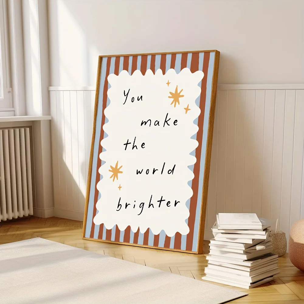 1pc Positive Affirmation Kids Wall Art 