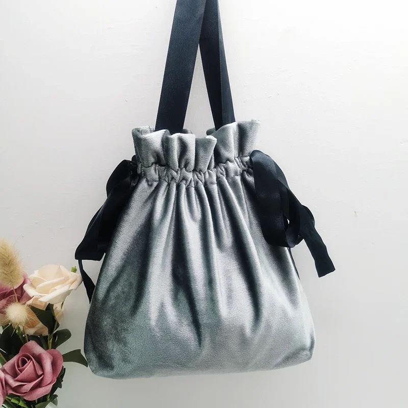 

New Thick Velvet Bag Drawstring Candy Pouch Packing Bags Wedding Gift Bag Small Gift Bag Travel Pouch Cloth Storage Bag
