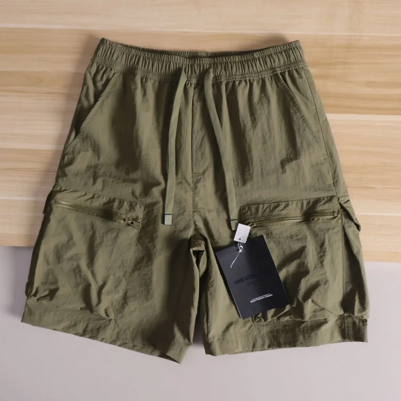 الرجعية اليابانية Sle الصيف رقيقة الحرير الجليد عمال orts الرجال الشاطئ خمسة أجزاء سراويل تقليدية كيت كبير ملابس العمل بنطلون