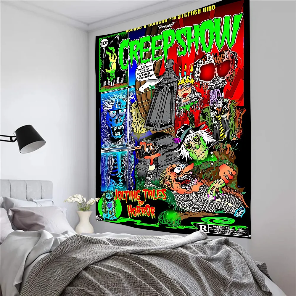 

Creepshow Movie Happy Birthday Banner Backdrop For Birthday Banner Party Background Decor Decorations