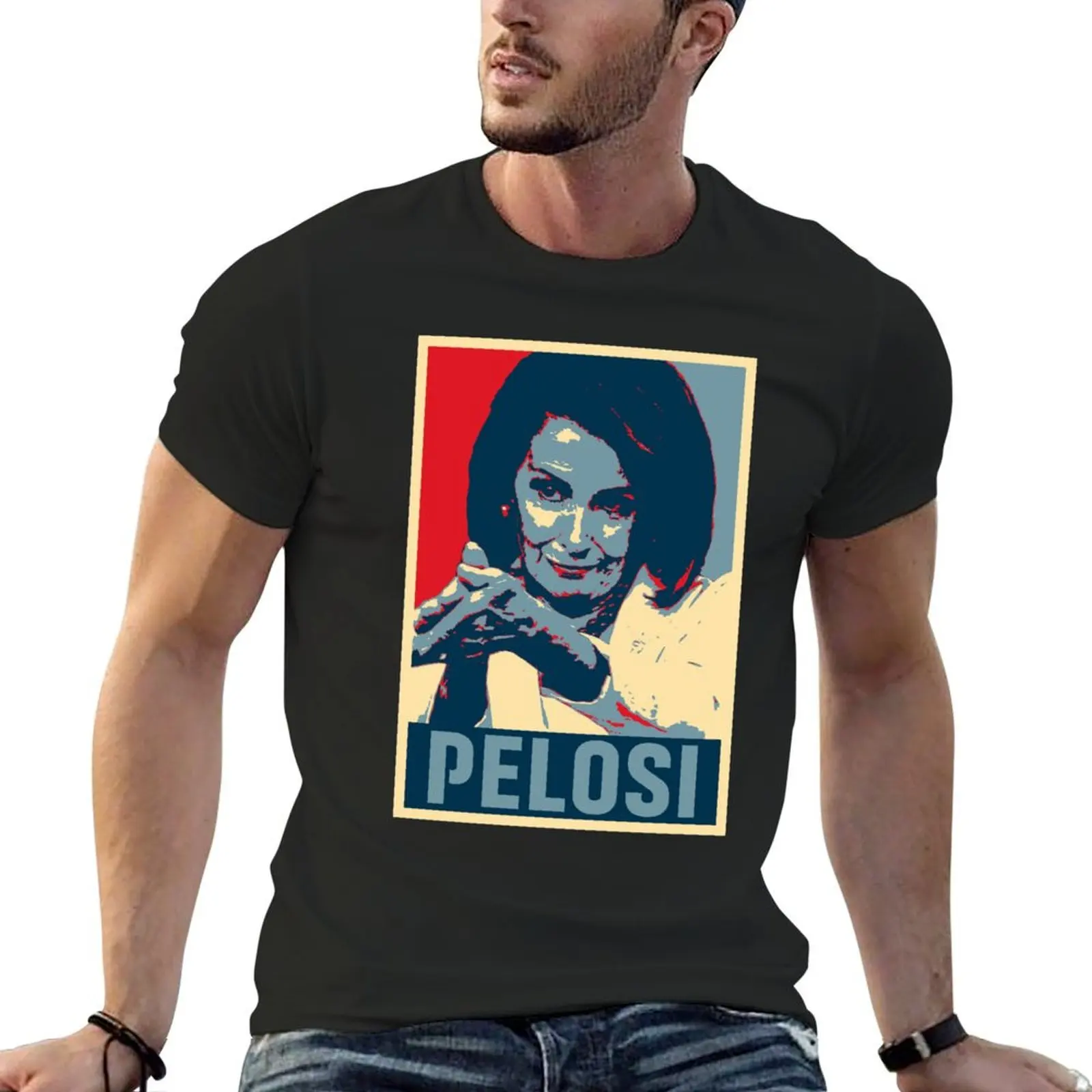 Nancy Pelosi Hope T-Shirt hippie clothes rapper graphic tees men t shirt