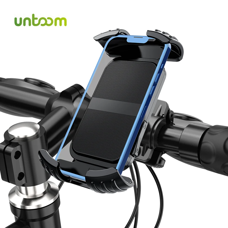 Untoom 360 Rotation Bicycle Handlebar Phone Holder Mountain Road Bike Phone Bracket Motorcycle Phone Mount Cycling Accessories