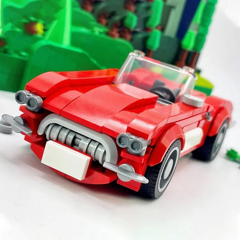 188 قطعة MOC ربطة عنق كورفيت مدينة أبطال نموذج اللبنات الهندسة المعمارية هدايا عيد الميلاد تجميع لعبة لتقوم بها بنفسك فكرة عيد ميلاد #3