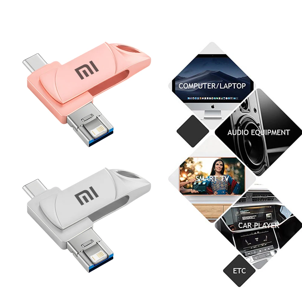 Xiaomi USB 3.0 Flash Drive High Speed Pen Drive 2tb 1tb Usb 3. 0 Memory Stick 512gb Flash Pendrive Metal Usb Disk For Table PC