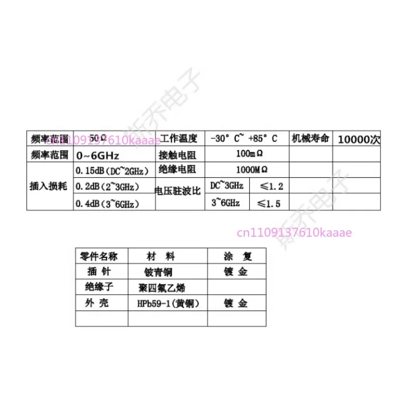 Headset Test Probe 1.35 Pitch Sharp Needle SMA Cell Phone Test Head RF RF High Frequency Double Needle