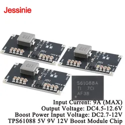 5pcs/1pc TPS61088 DC High Power Lithium Battery Step Up Boost Board Power Supply Module 5V 9V 12V 10A 1MHz Switch Frequency PCB