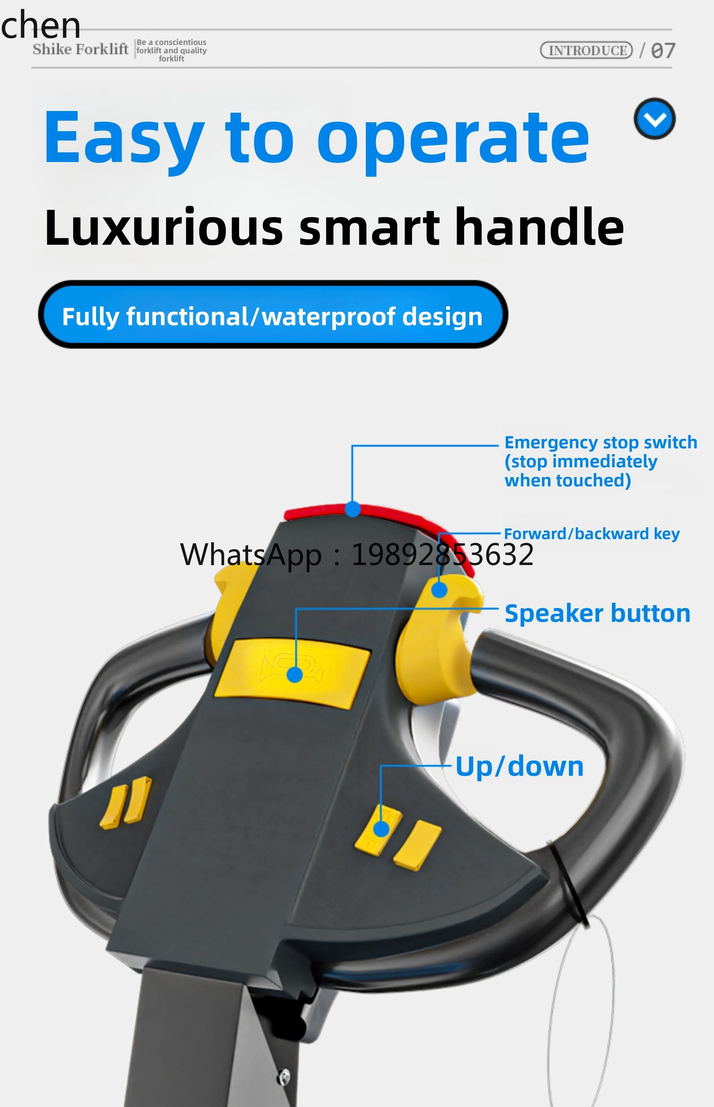 b11 Fully Electric Pallet Truck Electric Forklift Standing Walking Lift Forklift Handling Lifting Loading and Unloading