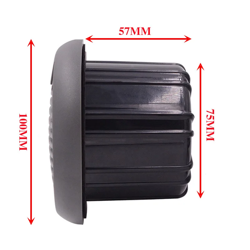

ISURE MARINE Black Waterproof Speaker Circular Embedded Marine Yacht Motorboat RV Speaker Marine Hardware Accessories