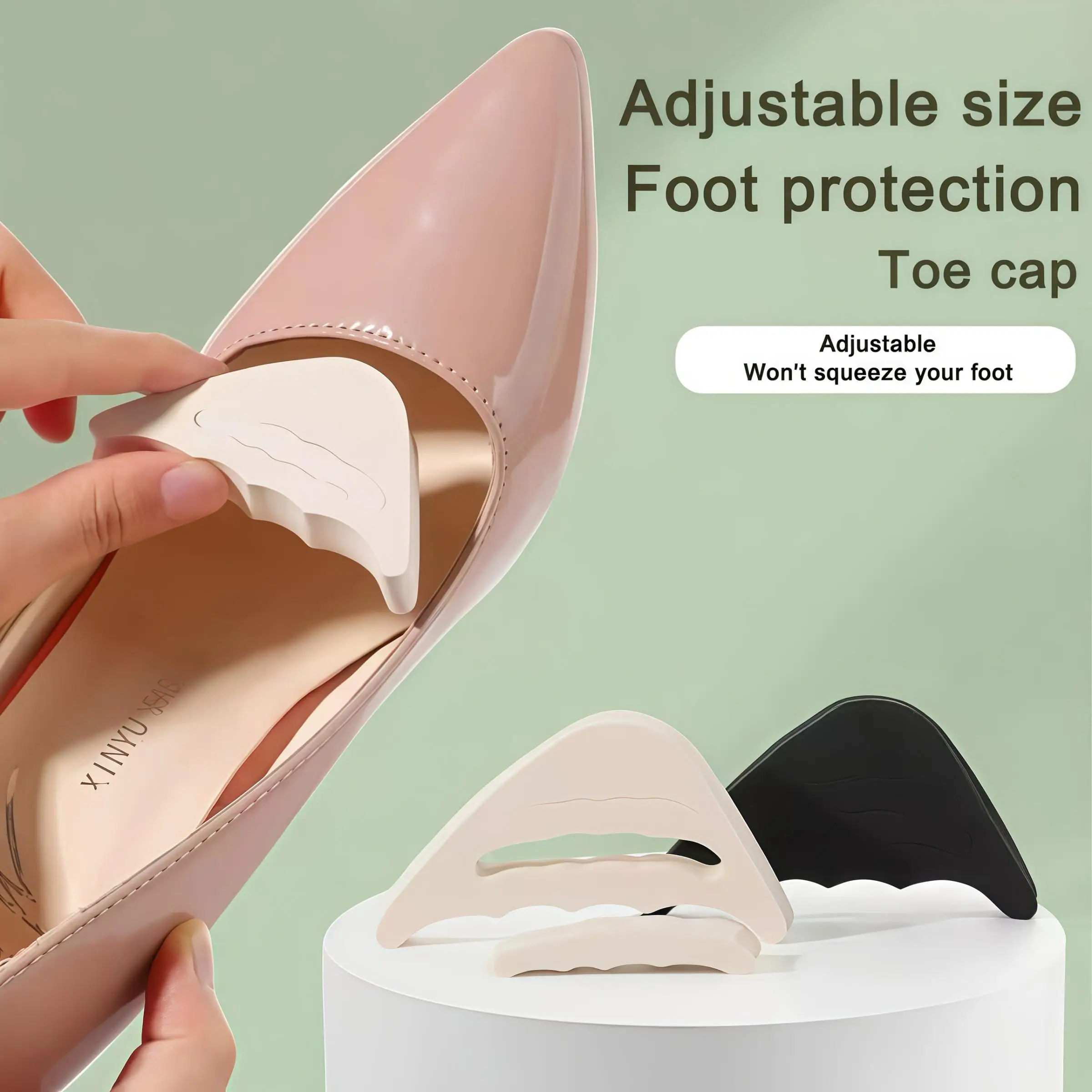 6 Pairs of Women's High Heel Forefoot Cushions, Boot Pads, Half Insoles to Reduce Shoe Size, Lightweight Protective Insoles