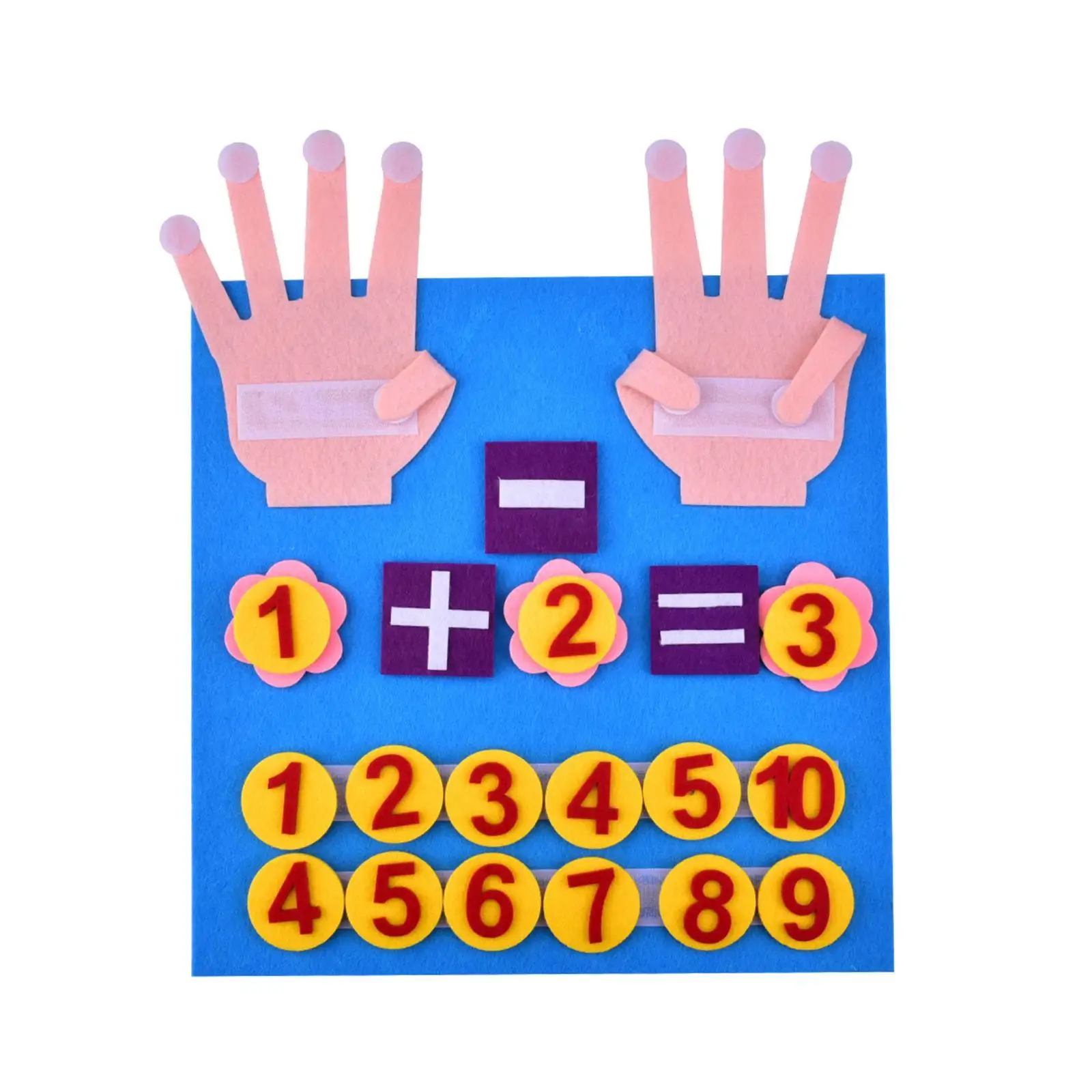  Toys Felt Board Finger Numbers Toy Children Teaching Aids Math Early Education Toys Toddlers Intelligence Develop