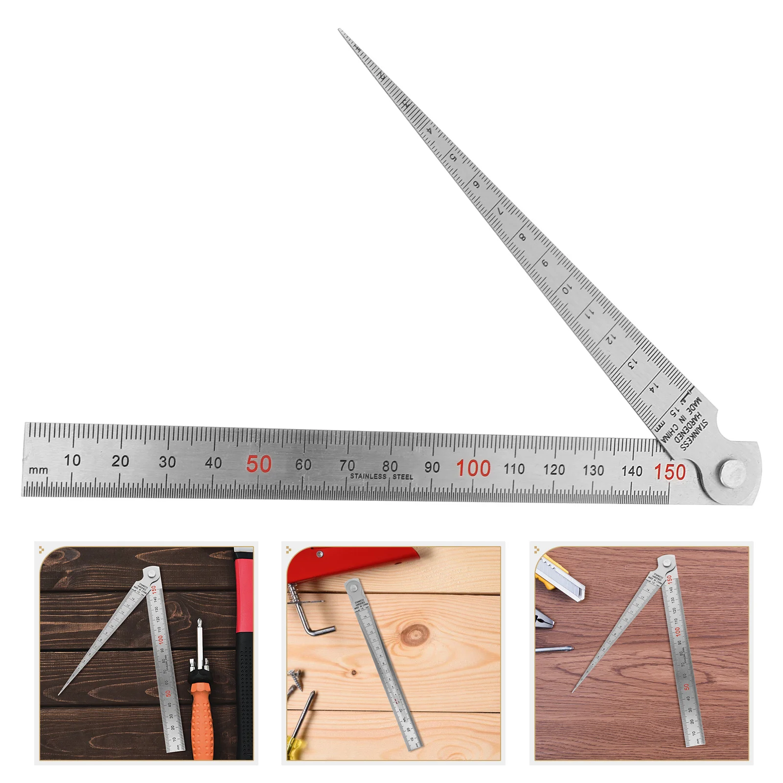 

1 Set Stainless Steel Feeler Gauge Straight Ruler Precision Thickness Measuring Tool For Gap Width Valve Adjustment Machining
