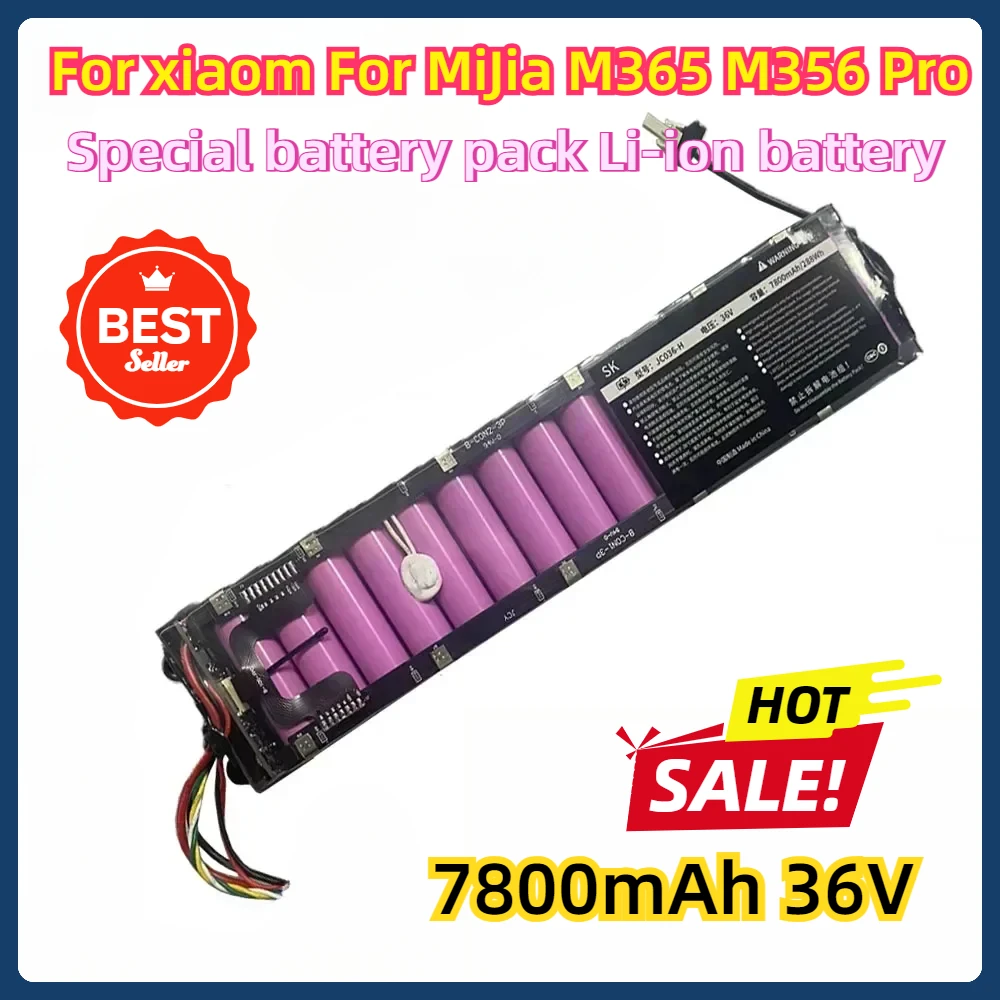 

For xiaom For MiJia M365 M356 Pro Special battery pack 36V Li-ion battery 7800mAh 36V 7800mAh battery