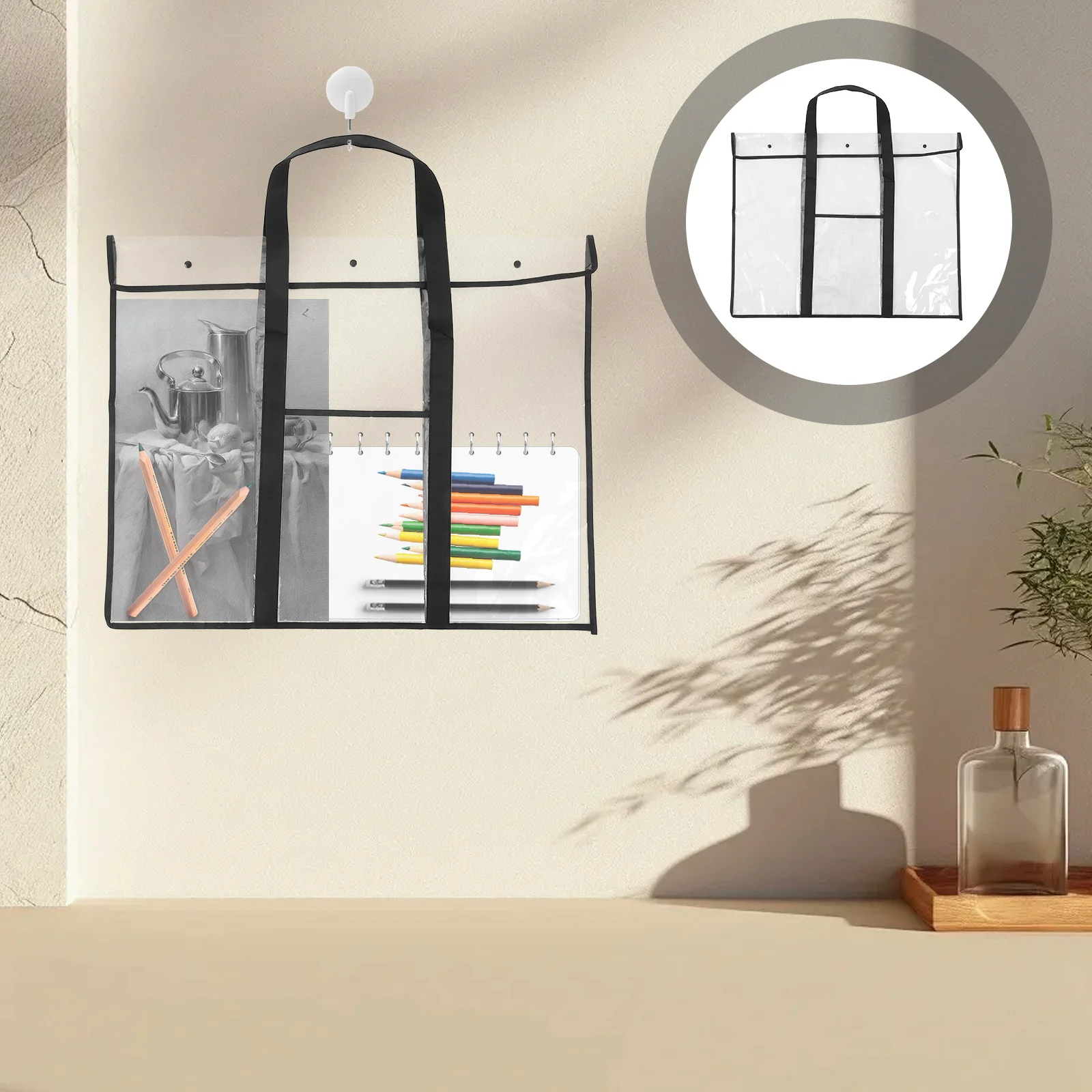 حقيبة لوحة الرسم قابلة للطي لوازم فنية منظم تخزين لأدوات الرسم غير المنسوجة النسيج الفنان الناقل مجلد ل