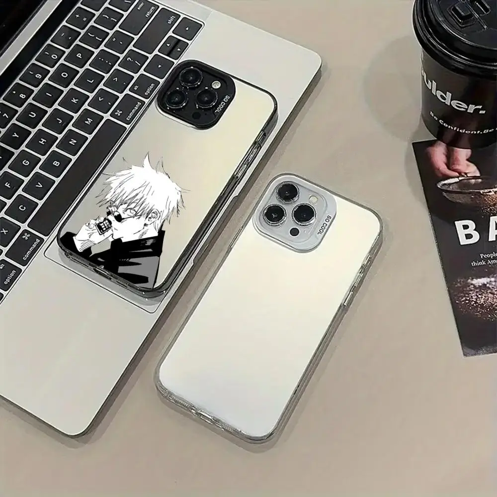 S_satoru G_gojo Phone Case For iPhone 16 Pro Max 15 14 13 12 X XR XS XSMAX 8 7 Plus Color silver shell Cover