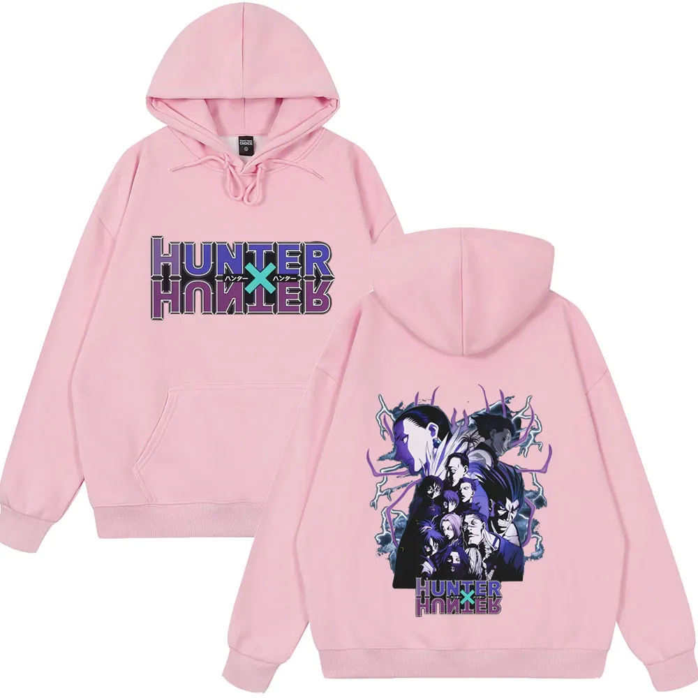 أنيمي هنتر X هنتر هودي العنكبوت فانتوم فرقة عضو مانغا ملابس طويلة الأكمام Aummwe زوجين الشارع الشهير هوديس فضفاض غير رسمي