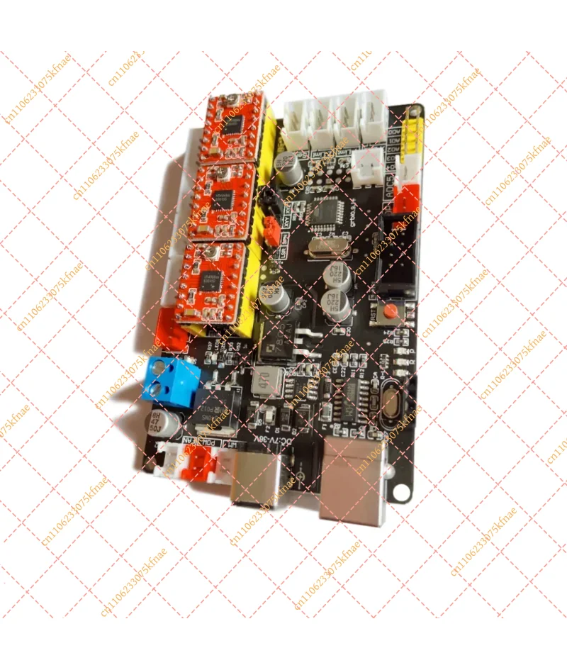 4 Axes GRBL Controller Board, USB CNC Offline Handwheel Kit Compatible with 3018 2418 Laser Engraver