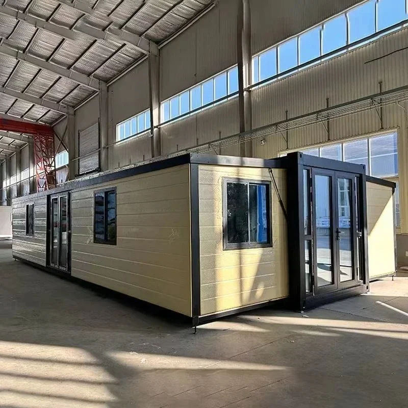 Ready Made Container House with Modern Mobile Home 40ft 3 Bedrooms Prefab Expandable Villa Garden Design Hot Sale