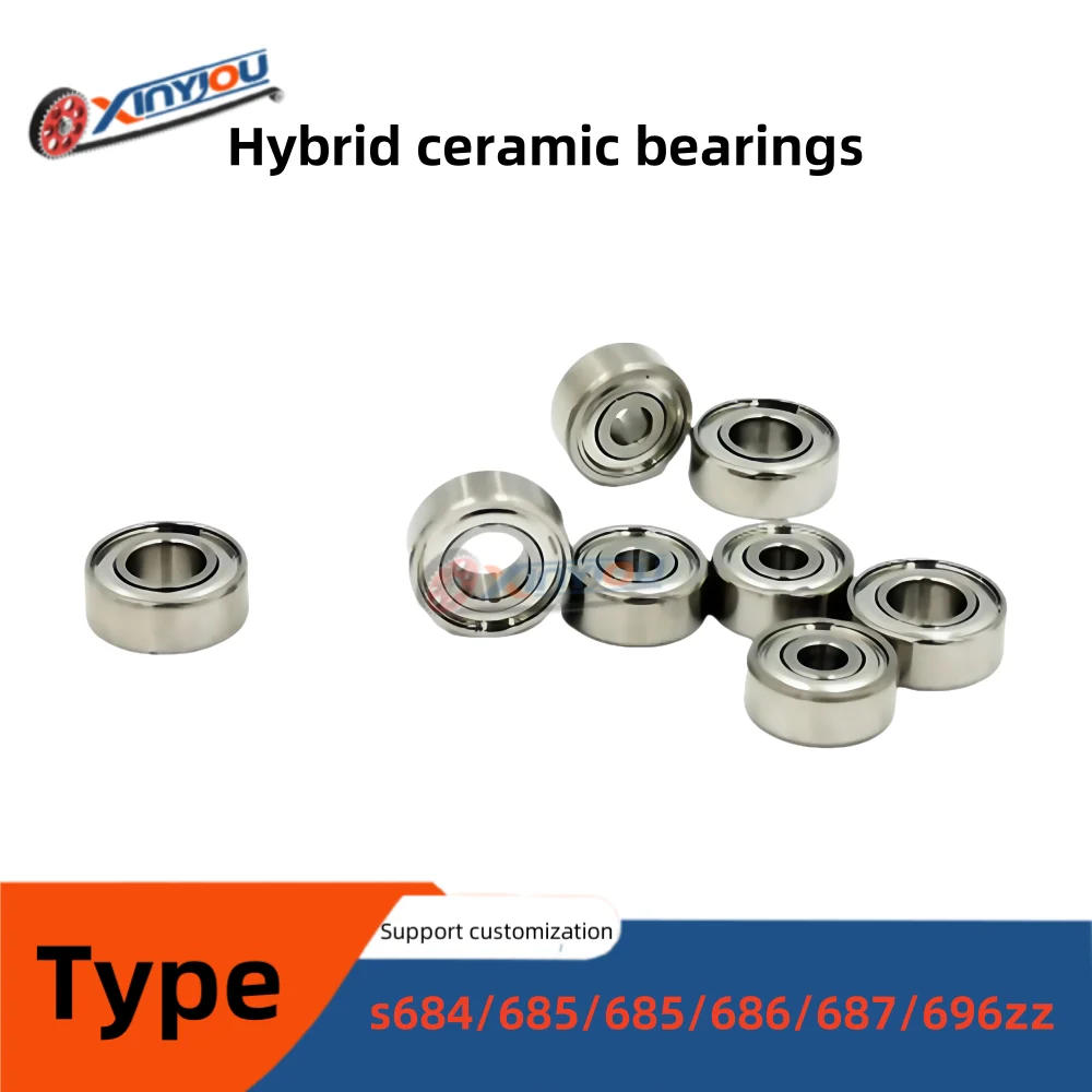 s684/685/685/686/687/696zz Ceramic Bearings for Fishing Reel, Baitcast Spinning Reel Upgrade Parts, ABEC 7, Smooth Fishing
