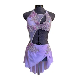 LIUHUO Lyrical Dance Dress Customize Skirts for Girls Pole Dance Dress for Performanmce