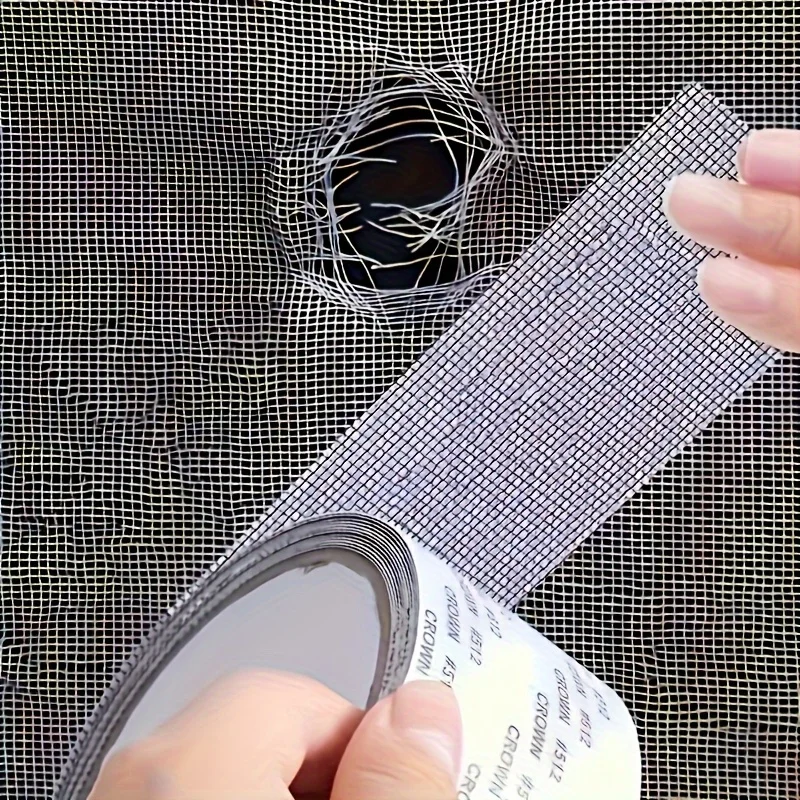 Mosquito Net Windows Anti-Mosquito Mesh Easy-to-Apply Waterproof Window Screen Repair Tape Self-Adhesive Mesh Patch