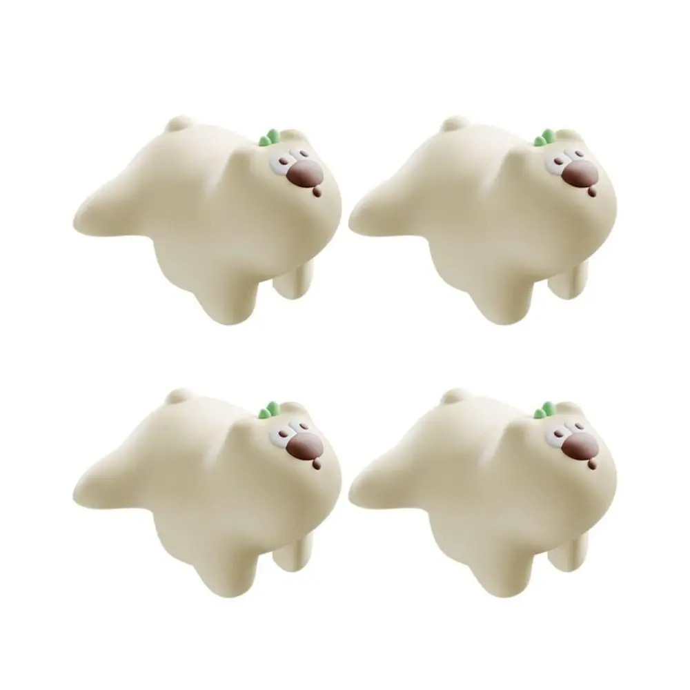 4pcs Cartoon T Shaped Table Corner Protectors Security Self-Adhesive Protection Edge Cover Anti-Collision Soft Angle Guard Kids