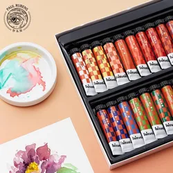 Paul Rubens Hitoto Watercolor Paint Tube Set 12/24/36colors 12ML Water Color For Painting Kids Art Supplies