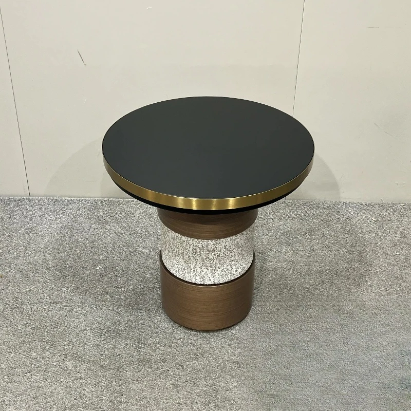 

Appearance cylindrical side table round living room decorative table home hotel villa living room coffee side table