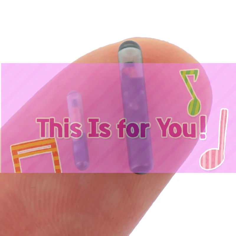 【HMA】1pc 125KHZ 2.12*12mm/1.25*7mm Microchip Animal RFID tag with EM4305 chip ISO11784/5 FDX-B for Fish dog cat idetification