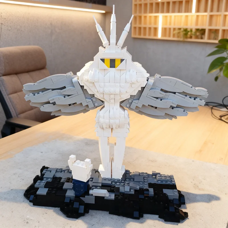 

1063pcs MOC Hollow Knight The Radiance Sculptures Model Building Blocks Creative DIY Gift Display Decor Assemble Premium Adult