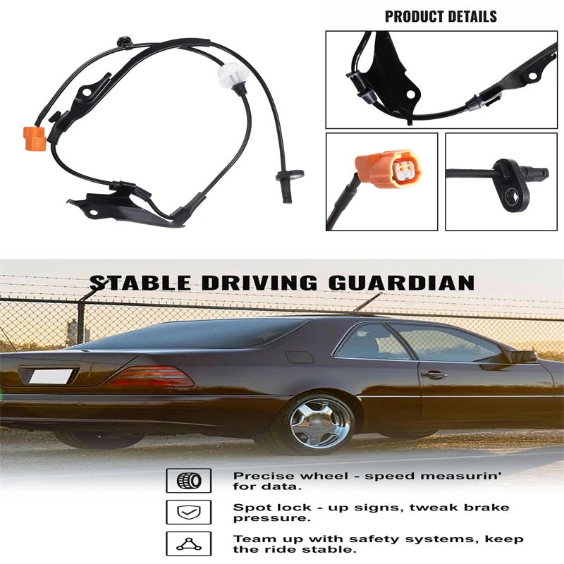 1 قطعة 57455-SDC-013 الجبهة اليسرى ABS عجلة السرعة الاستشعار لهوندا أكورد 2003-2007 أكورا TSX 2004-2008 #1