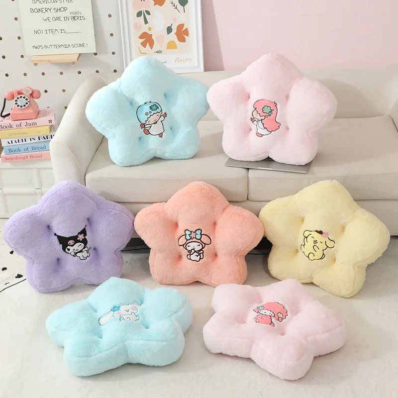 Sanrio Comfortable Seat Cushion Pentagram Shape Sitting Cushion Chair Back Cushion Sofa Bed Throw Pillow Home Decor Gifts Girl