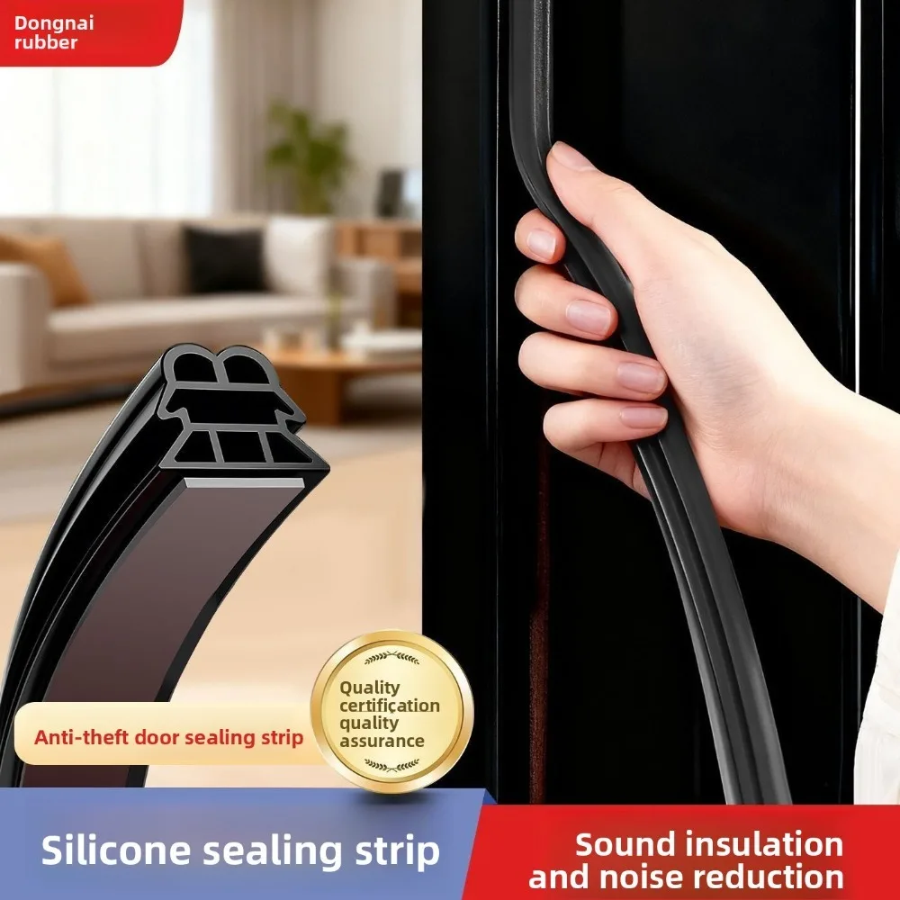 1M-12M Home Door Sealing Seal Strip Weather Stripping Strip for Door Sealing Gap Filler Noise Blocker Foam Windproof Tape