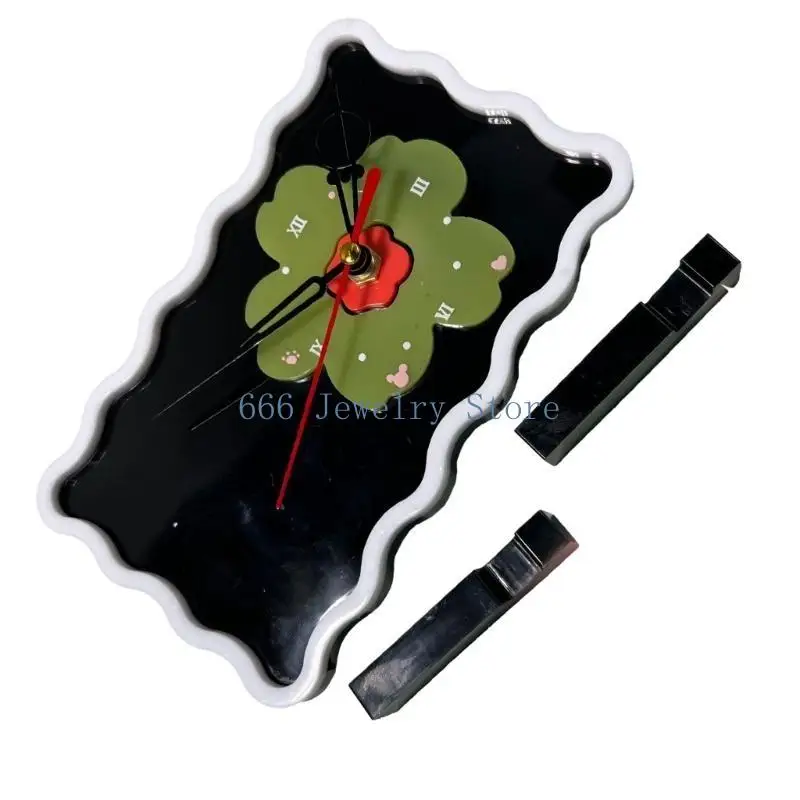 F2TD Clock Watch Display Plate Clock Pendulum Silicone Mold Resin Craft Mould for DIY