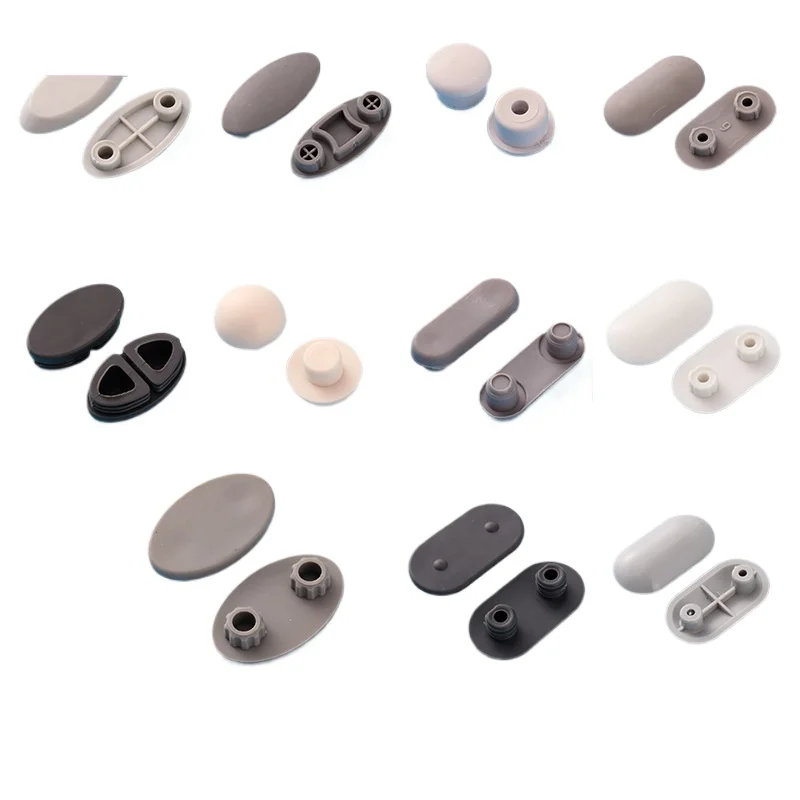 Toilet Seat Support Pads Buffer Shock-Absorbing Rubber Gaskets Plastic Silicone Plugs Round Mushroom Head Accessories for Toilet