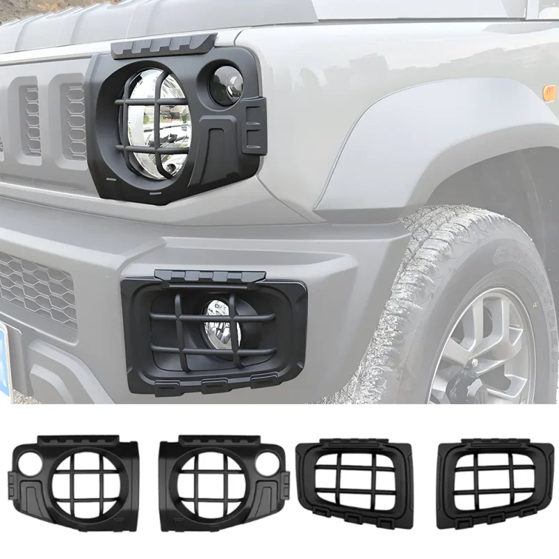 Car Front Fog Light Protection Headlight Rear Tail Light Lamp Cover for Suzuki Jimny JB74 2019-2025 Exterior Accessories ABS