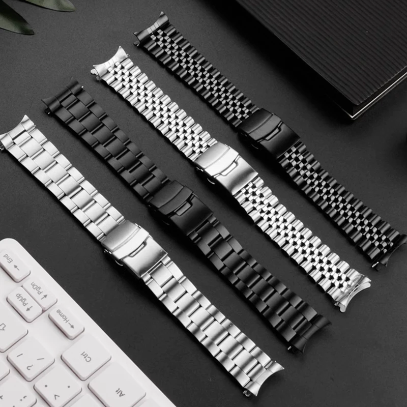 For Casio MDV106-1A MDV-107/106D/MTP-VD01 MTP-1374 1375 Strap Stainless Steel Wristband for Seiko SKX007/009 SKX175/173 Series