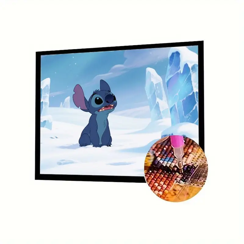 

1 шт., набор для алмазной живописи Disney Lilo & Stitch 5D — милый мультяшный инопланетянин, полная дрель, стразы, вышивка, художественное ремесло для детей и взрослых